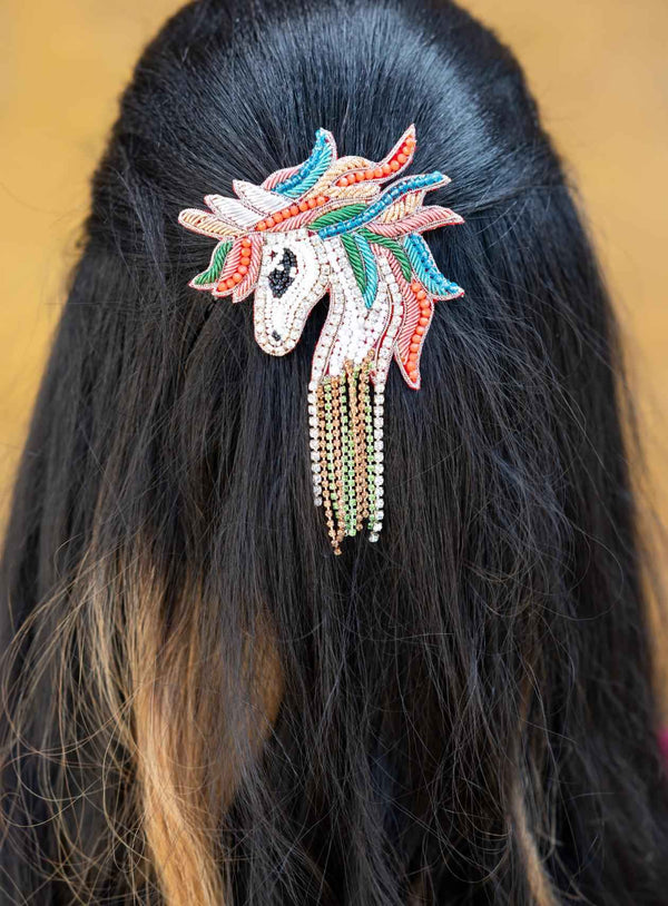 Unicorn Embroidered Hair Accessories (1pcs)