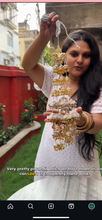 Silver-golden metal hair paranda