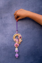 Purple Flower Rakhi Pair Set