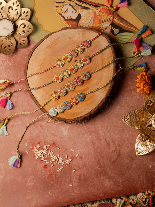 Bhai Muticolor Beaded Rakhi