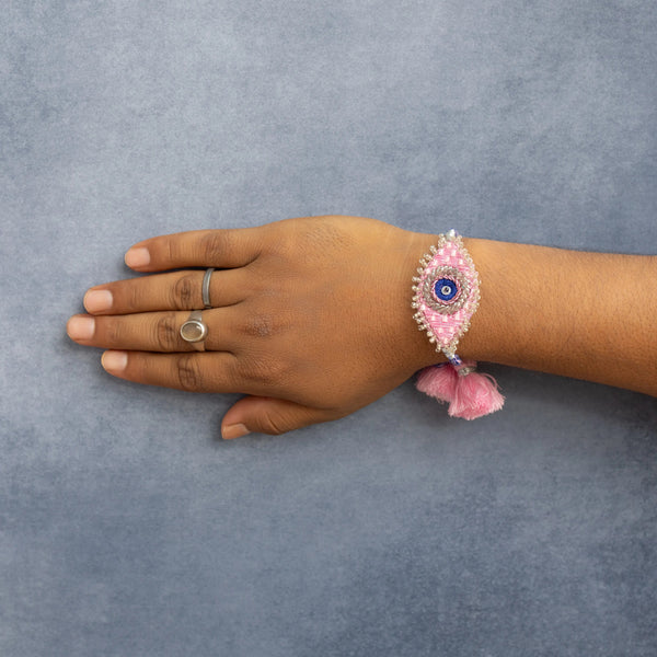 Bhai Evil Eye Beaded Rakhi