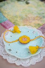 Bhai Yellow Sunflower Beaded Rakhi