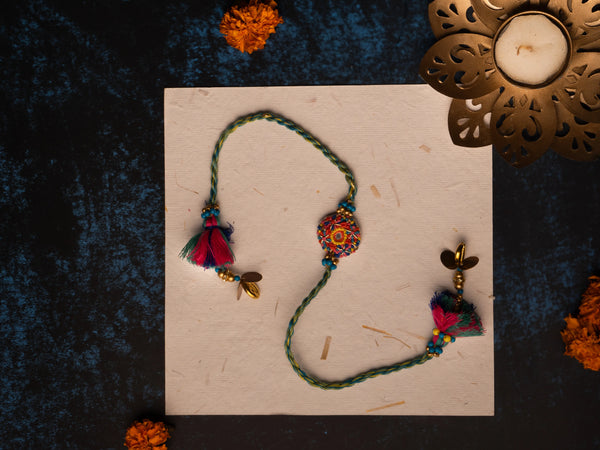 Bhai Multicolor Beaded Rakhi