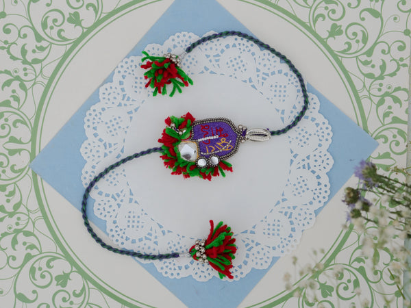 Bhai Mota Bhai Beaded Rakhi