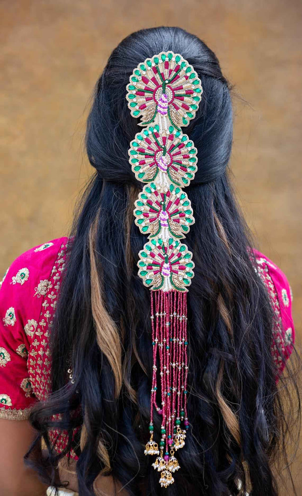 Peacock Embroidered Hair Accessories (1pcs)