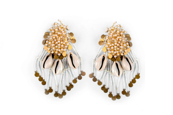 Aqua Halo Earrings
