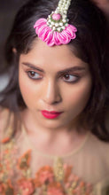 Tulip Handcrafted best seller double Jhumka Earrings with Earchain,tikka,choker Necklaces, shop-by-style, shop-by-vibe and Haathful with kaleeras