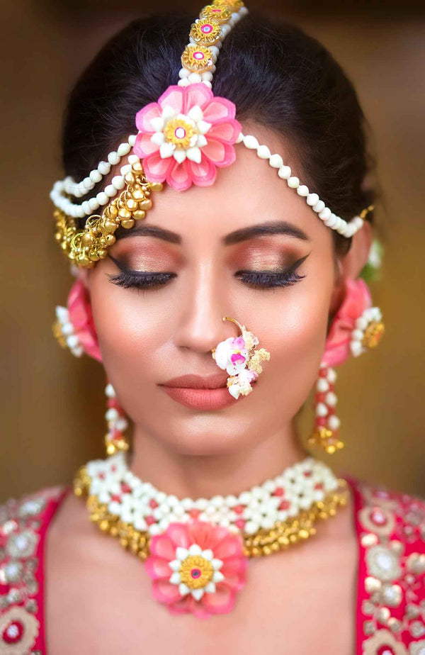 Phoenix real look-alike floral designer mathapathi with ghungros and emroidered motif