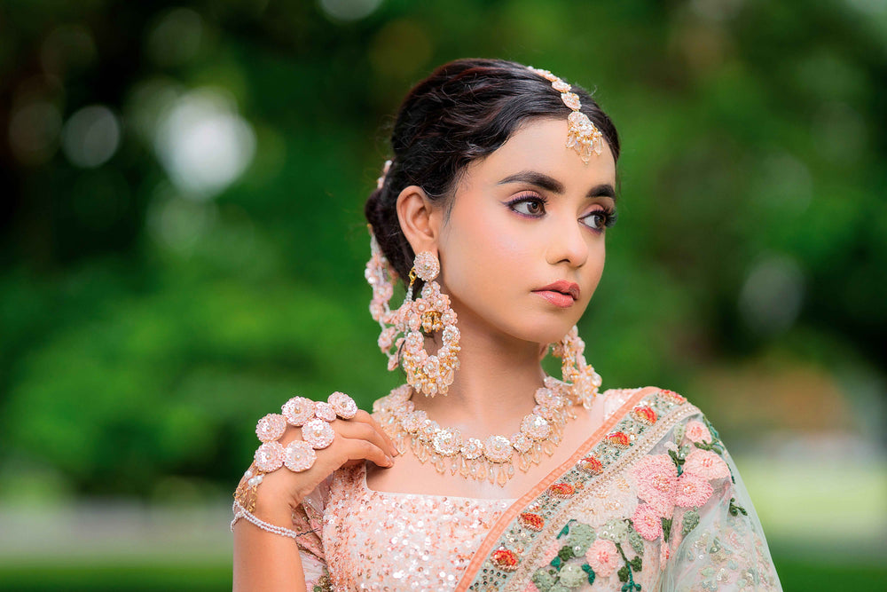 Amrita (Necklace+Earrings+Earchain+Tikka+Haathful)