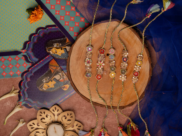 Bhai Muticolor Beaded Rakhi